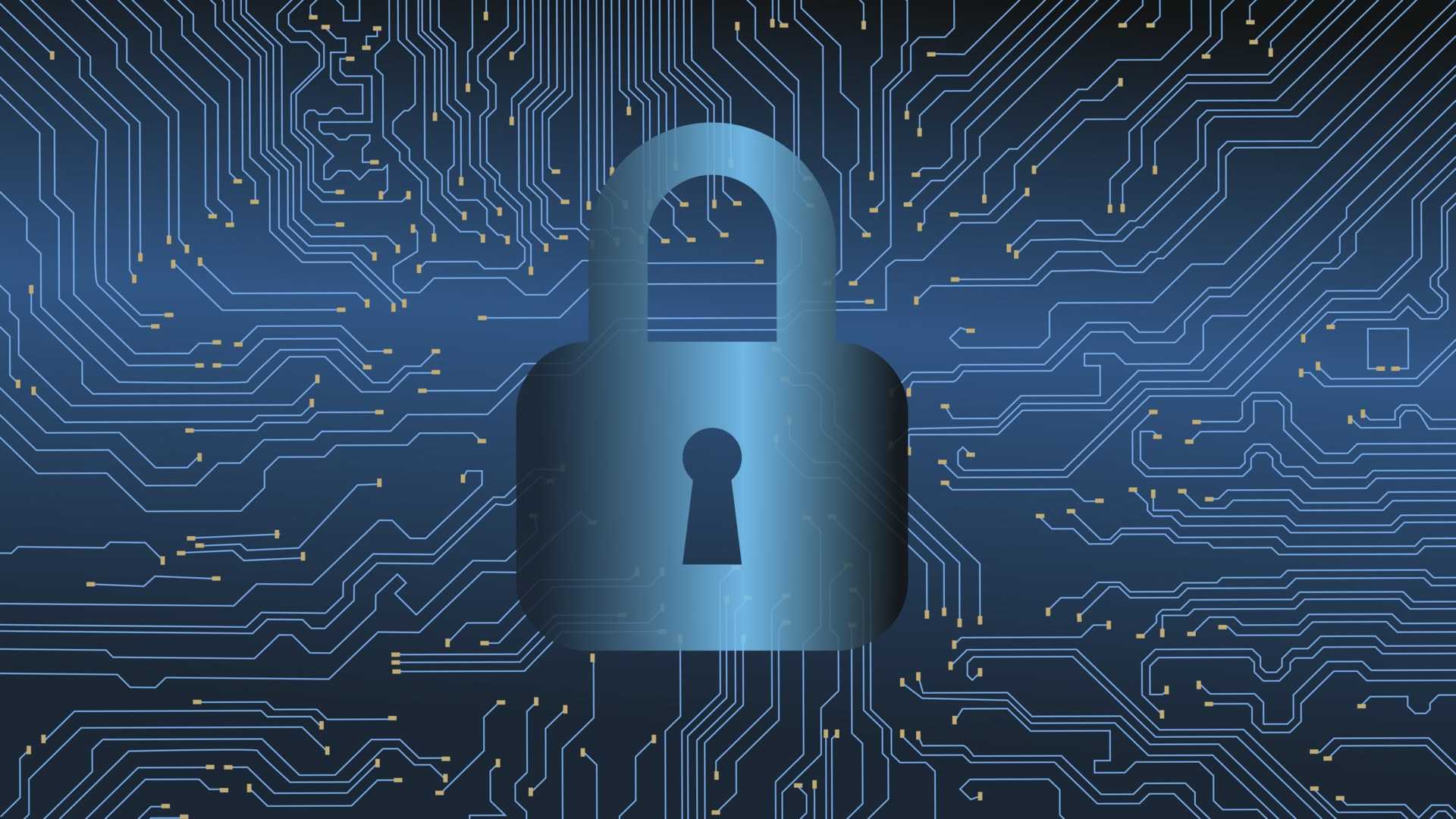 Illustration representing cybersecurity and online threats